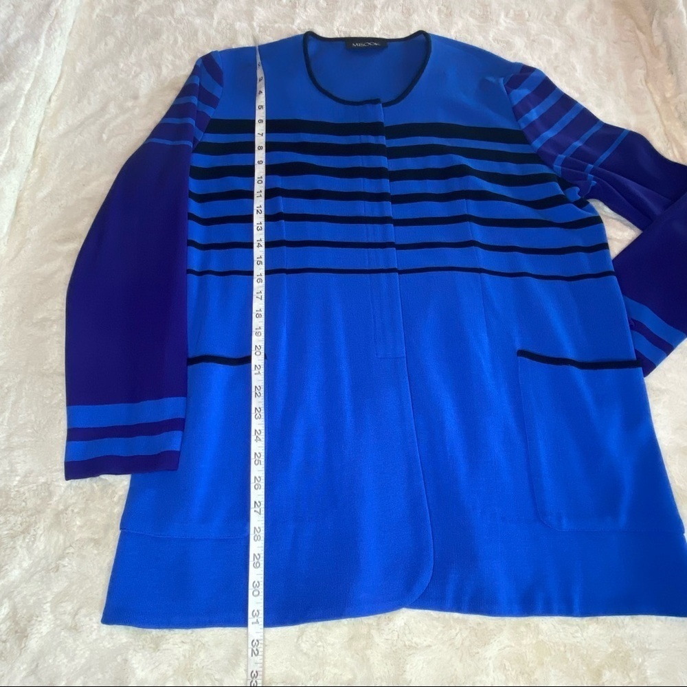 Misook Sz 0X Blue Purple Cardigan - Picture 8 of 9